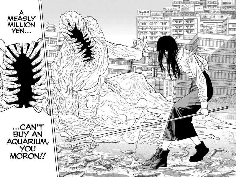 Chainsaw Man Manga Chapter 117 page 3 - Penguin and Weapon