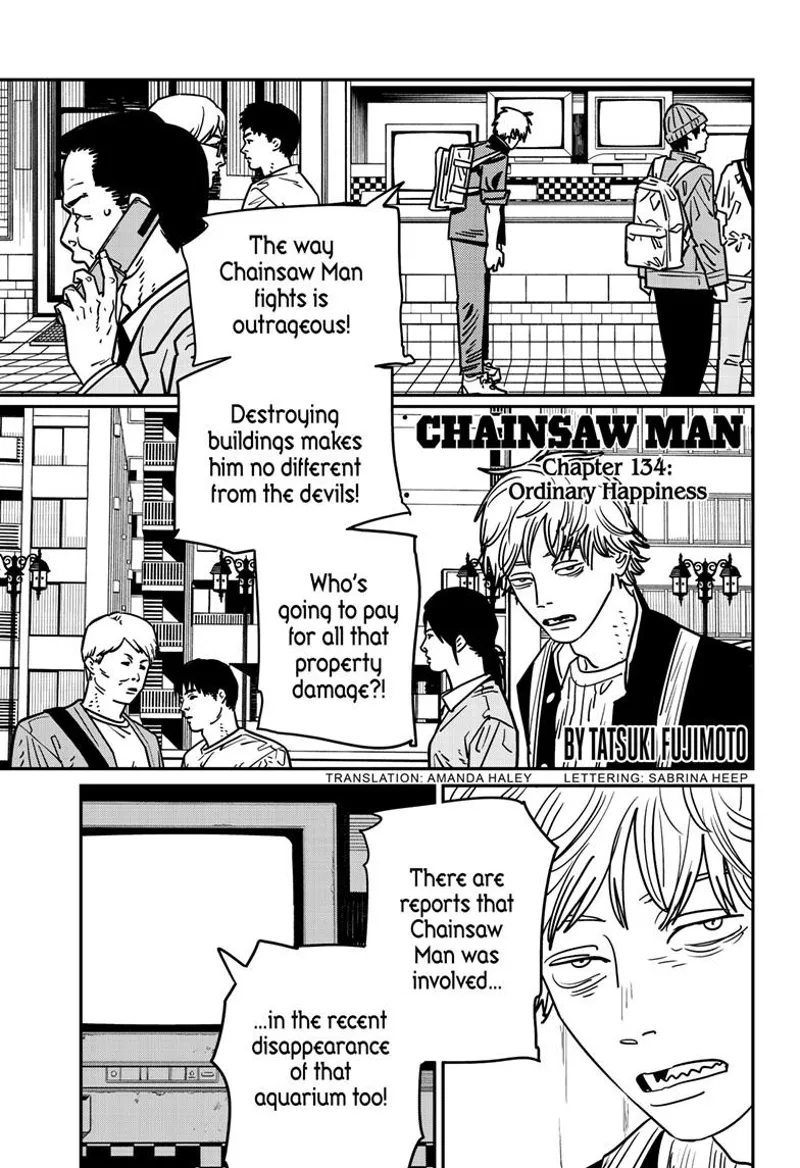 Chainsaw Man Manga Chapter 134 page 1 - Ordinary Happiness