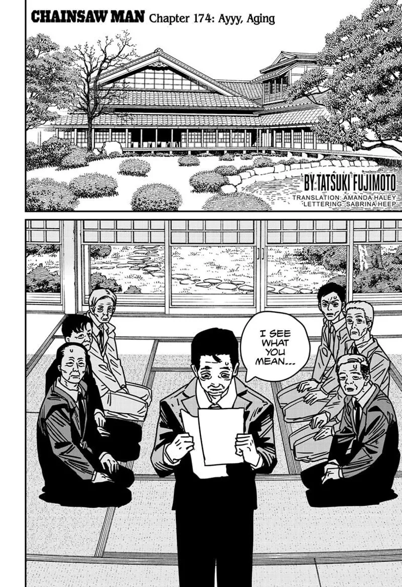 Chainsaw Man Manga Chapter 174 page 1 - Ayyy, Aging
