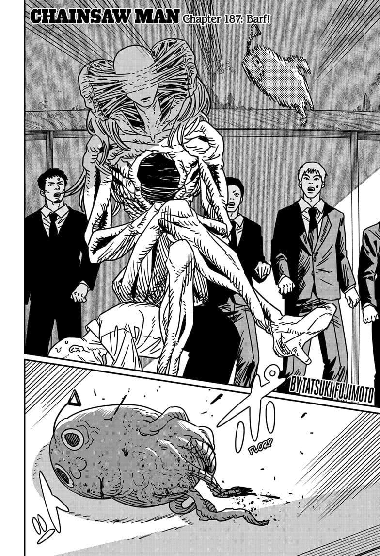 Chainsaw Man Manga Chapter 187 page 1 - Barf!