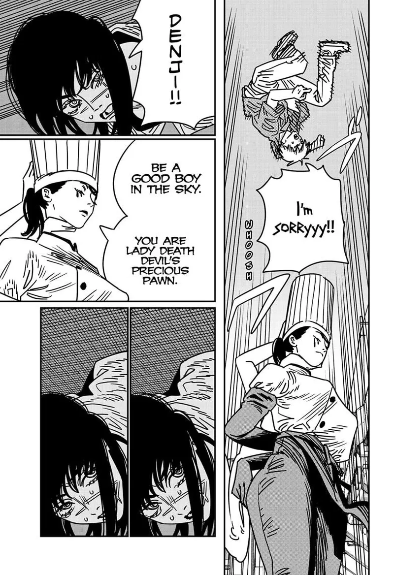 Chainsaw Man Manga Chapter 206 page 10 - Chest, Woman, Apology