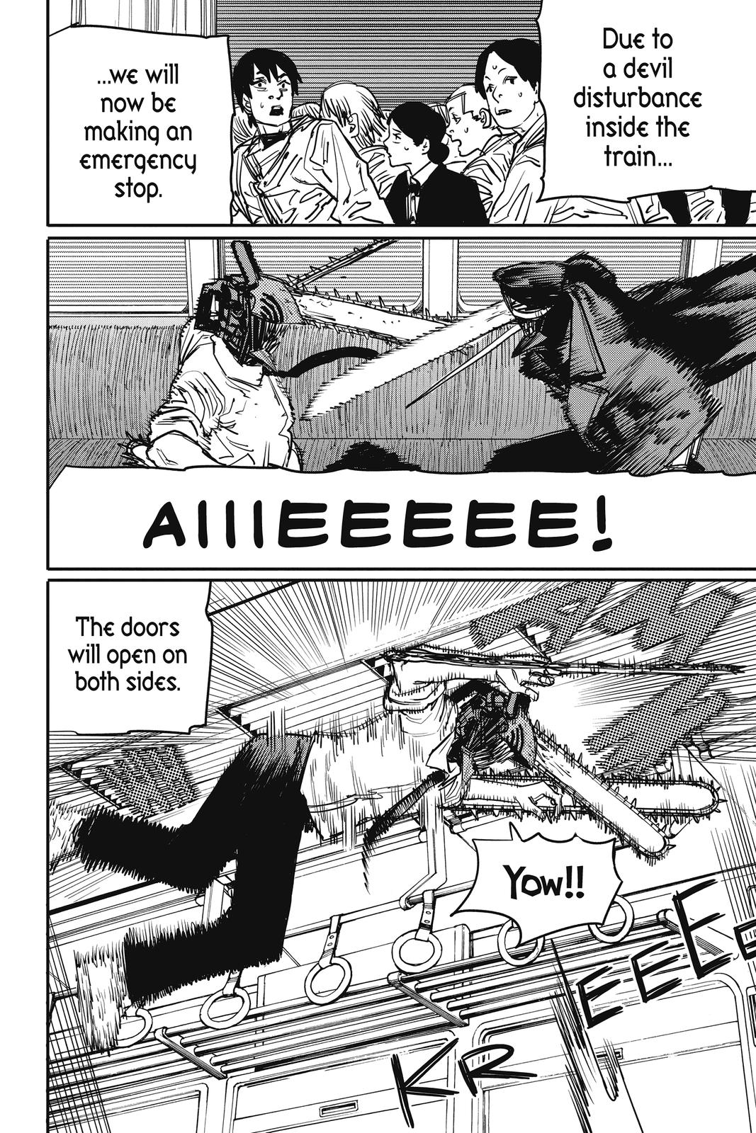 Chainsaw Man Manga Chapter 37 page 4 - Train, Head, Chainsaw