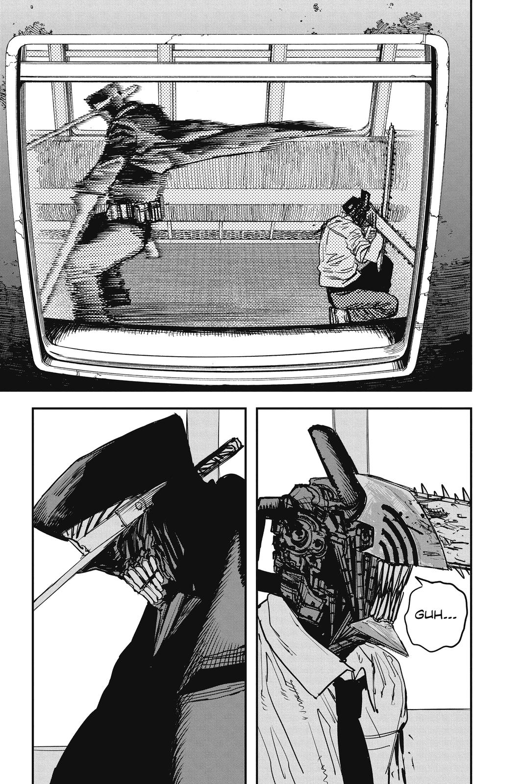 Chainsaw Man Manga Chapter 37 page 8 - Train, Head, Chainsaw