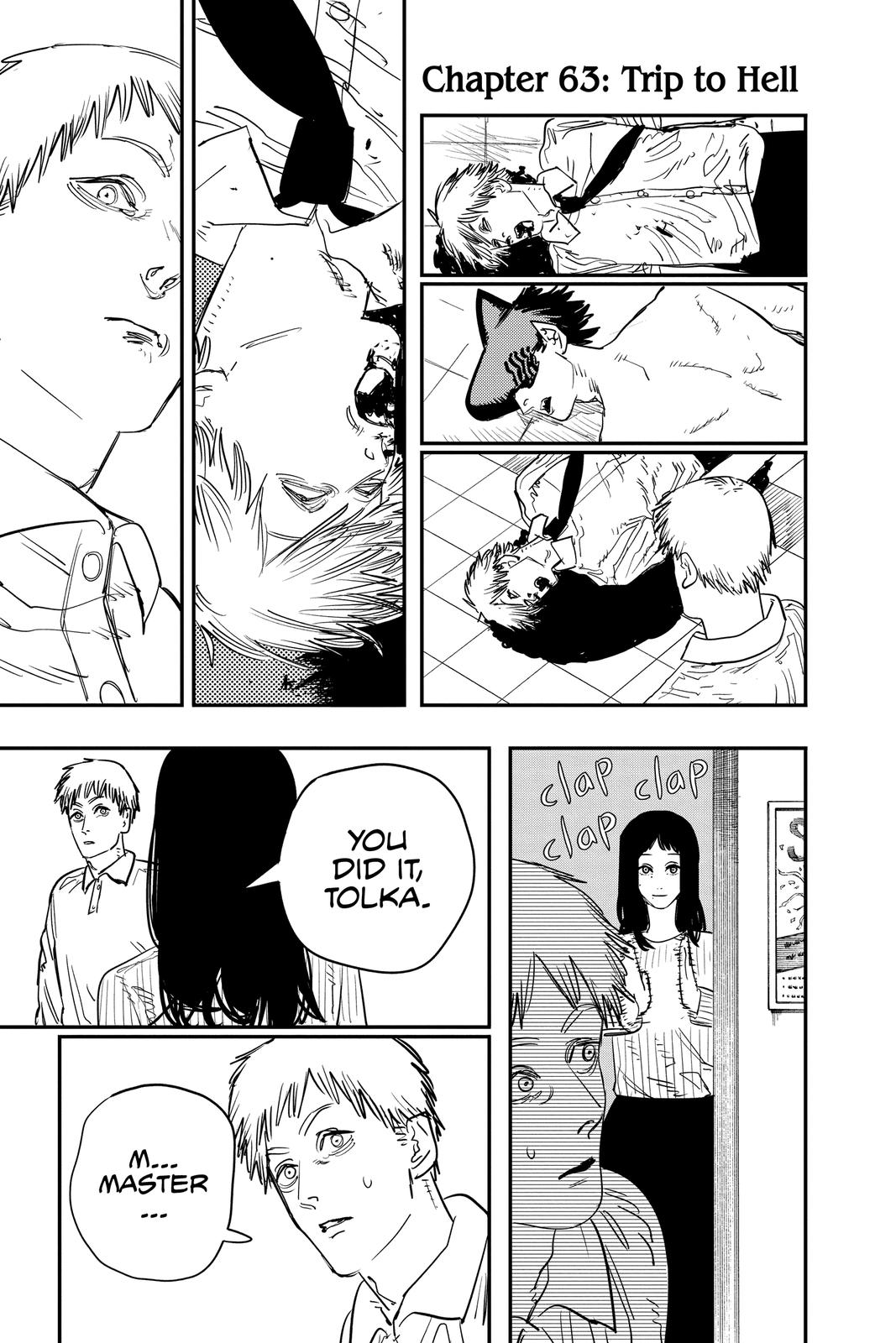 Chainsaw Man Manga Chapter 63 page 1 - Trip to Hell