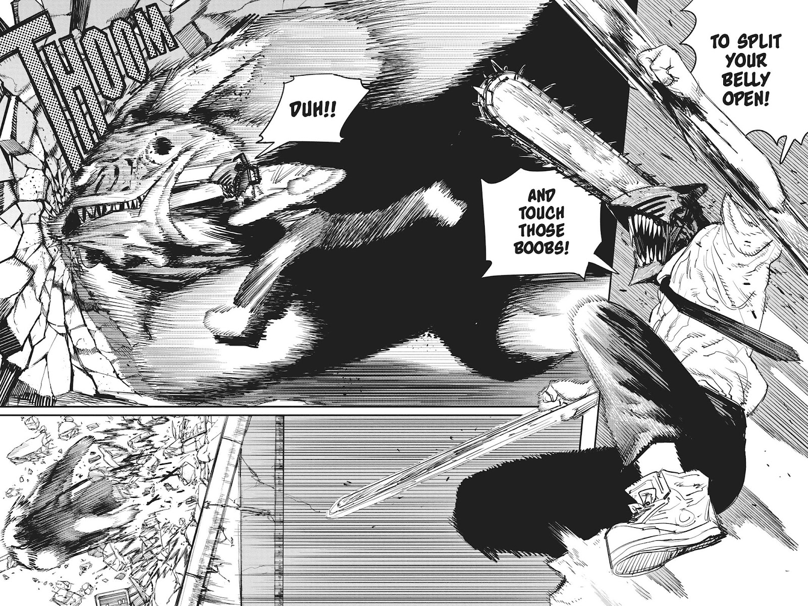 Chainsaw Man Manga Chapter 8 page 11 - Chainsaw vs. Bat