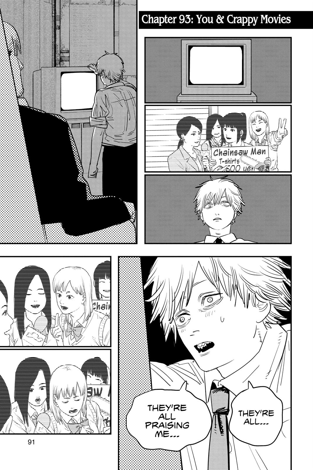 Chainsaw Man Manga Chapter 93 page 1 - You & Crappy Movies